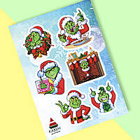 СтикерПак із новорічними наклейками "Грінч. Грінч і Різдво. The Grinch. Grinch"
