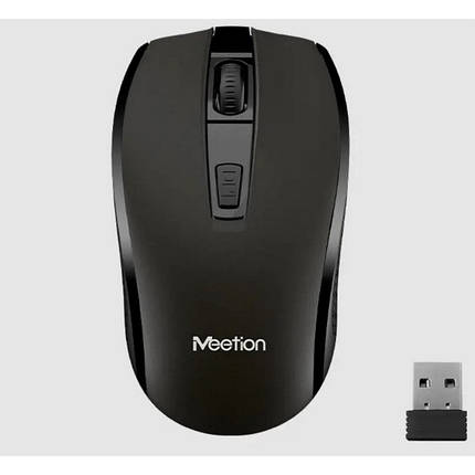 Миша бездротова 2.4G MeeTion MT-R560 чорна N, фото 1