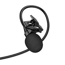 Петличний мікрофон провідний HOCO Type-C Lavalier microphone L14 чорний, фото 3