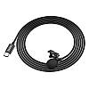 Петличний мікрофон провідний HOCO Type-C Lavalier microphone L14 чорний, фото 7