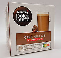 Кофе в капсулах Nescafe Dolce Gusto Cafe au Lait DECAFFEINATO 16 шт. без кофеина