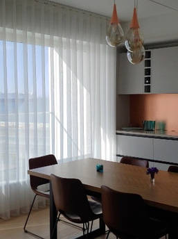 Тюль рулоном 40 м шифон білий у кухню