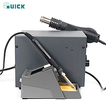 Паяльна станція Quick 705 ESD 2 в 1 паяльник + фен / 700 ВТ / 100°С-480°С / 50 л/хв, фото 5