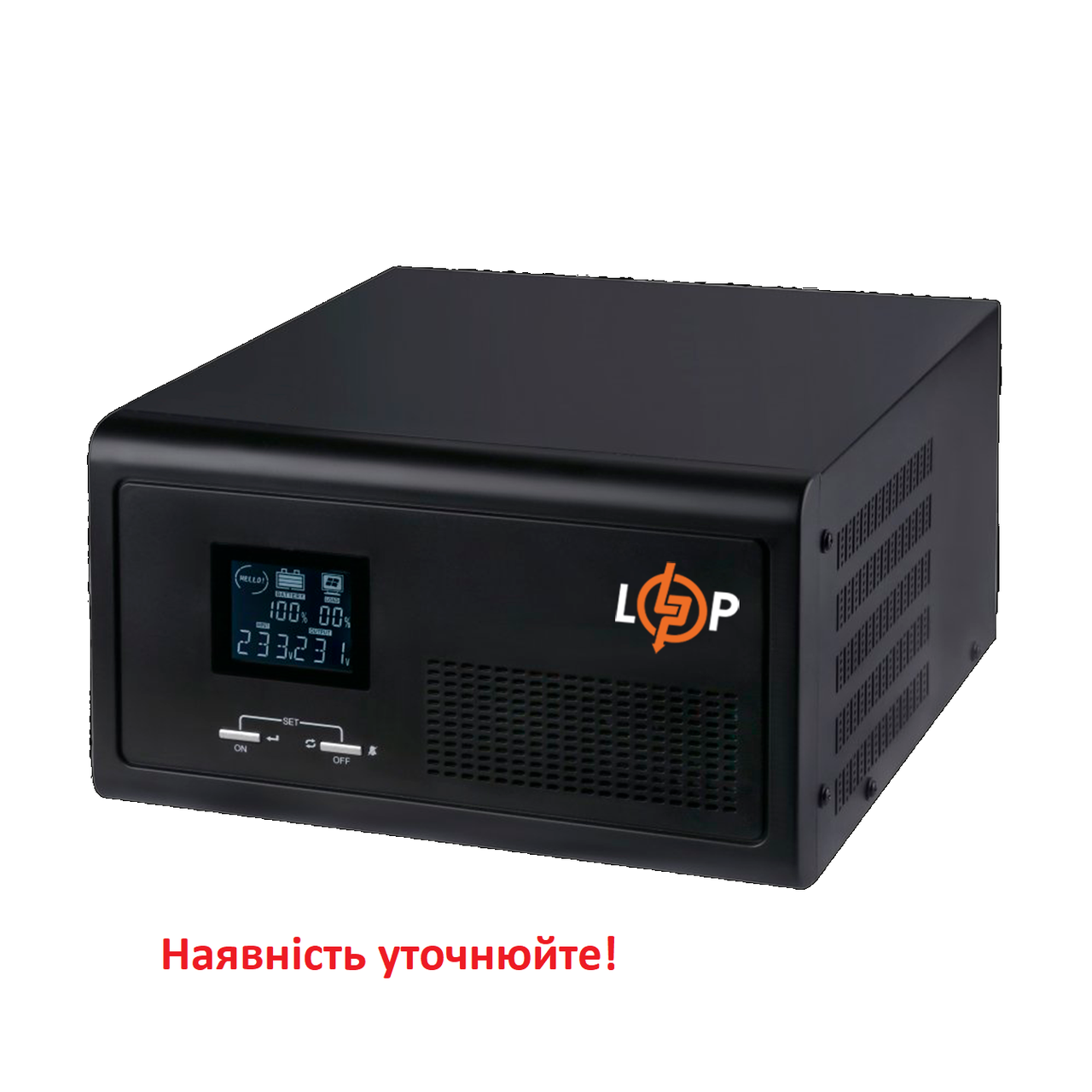 ДБЖ з правильною синусоїдою Logic Power 12 V LPE-B-PSW-1000VA (600 Вт) 1-30A - 19407