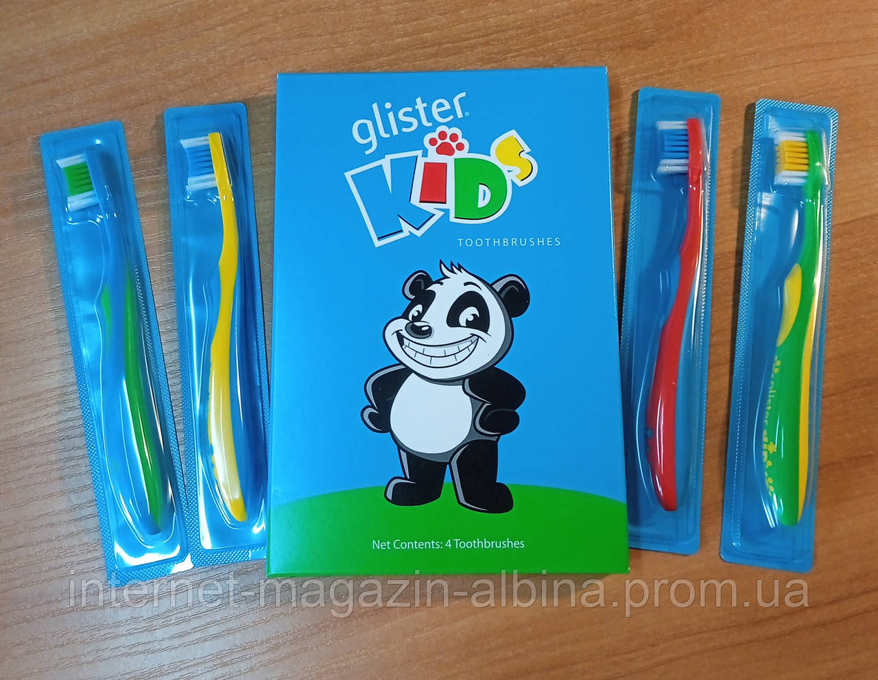 Зубні щітки для дітей Glister Kids 4 шт.
