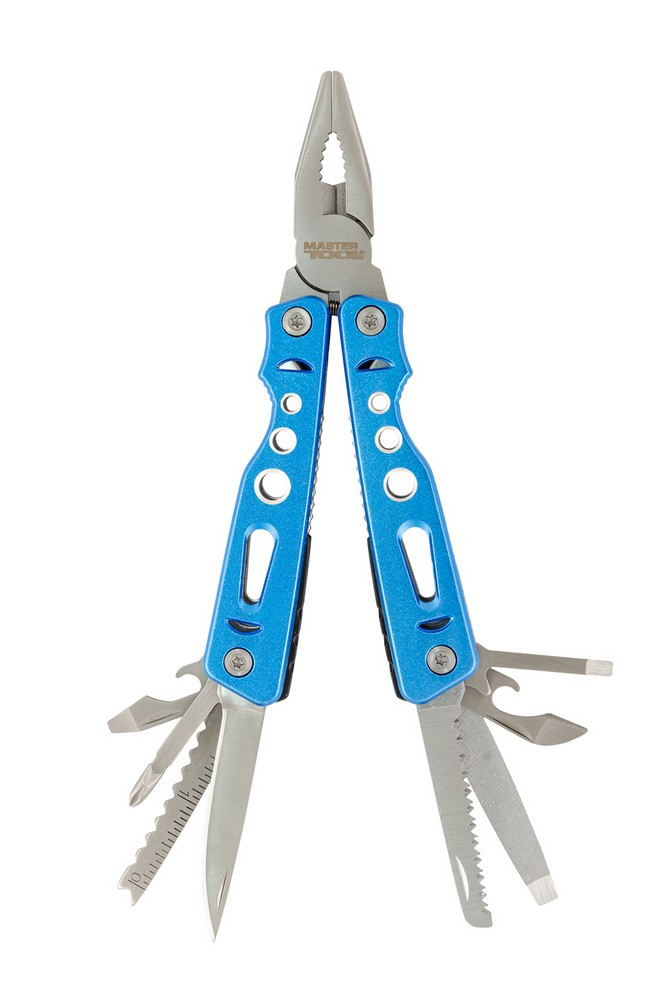 Мультитул MASTERTOOL "Плоскогубці MAXI" 15в1 алюмінієва ручка чохол 79-0525