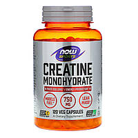 Now Foods, Creatine Monohydrate 750 мг (120 капс.), креатин моногидрат