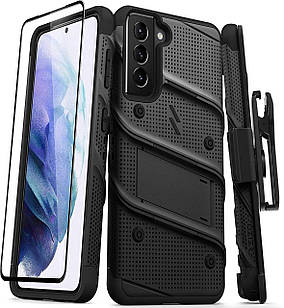 Чохол Zizo Bolt Series Black з кліпою для Samsung Galaxy S21 5G SM-G991