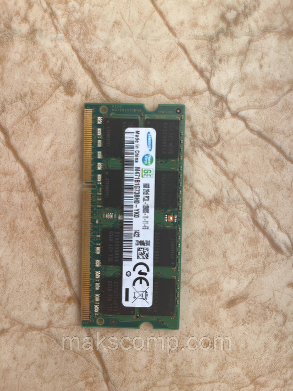 Пам'ять Samsung 8Gb So-Dimm PC3-12800S DDR3-1600 (M471B1G73BH0-YK0)