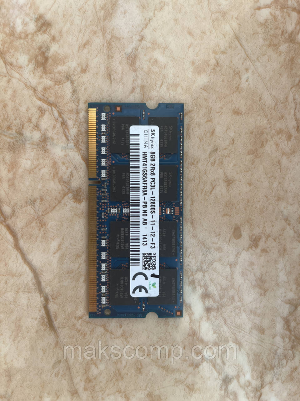 Пам'ять Hynix 8Gb So-DIMM PC3L-12800S DDR3-1600 1.35v (HMT41GS6AFR8A-PB)