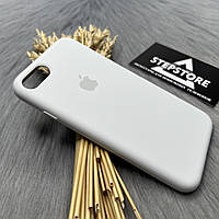 Чехол Silicone Case 360 Full для iPhone 7 / 8 / SE 2 / 3 с микрофиброй закрытым низом противоударный черный 36. White