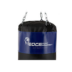 Боксерський мішок EDGE Lords 160*40см. вага 47 кг. EWW наповнений Black/Blue, фото 3