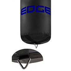 Боксерський мішок EDGE Lords 140*40см. вага 40 кг. EWW наповнений Black/Blue, фото 4