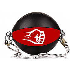 Боксерська груша на розтяжці EDGE Reflex ball (d76см.) EPR1 Black/Red, фото 3