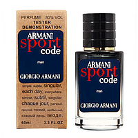 Мужская парфюмированная вода Giorgio Armani Armani Code Sport, 60 мл