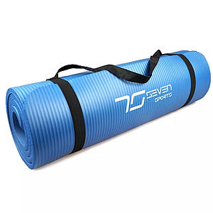 Килимок для йоги та фітнесу 7SPORTS NBR Yoga Mat+ MTS-3 (180*60*1.5см.) Блакитний