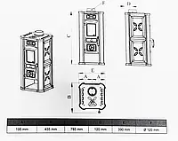 Піч на дровах Deville Loudun, фото 4