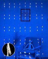 Гирлянда водоспад линза 8мм 720 LED 3m*3m, Синий цвет