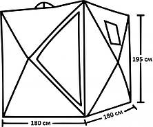 Палатка у формі куба зимова Lanyu 1939 (180x180x195см)., фото 3