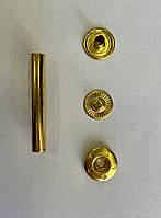 Кнопка "Узкая планка" Нержавейка Золото (в упаковке 720 штук) Турция