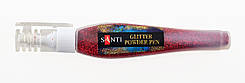 Ручка із розсипним глітером "Santi" №411750 10гр червона