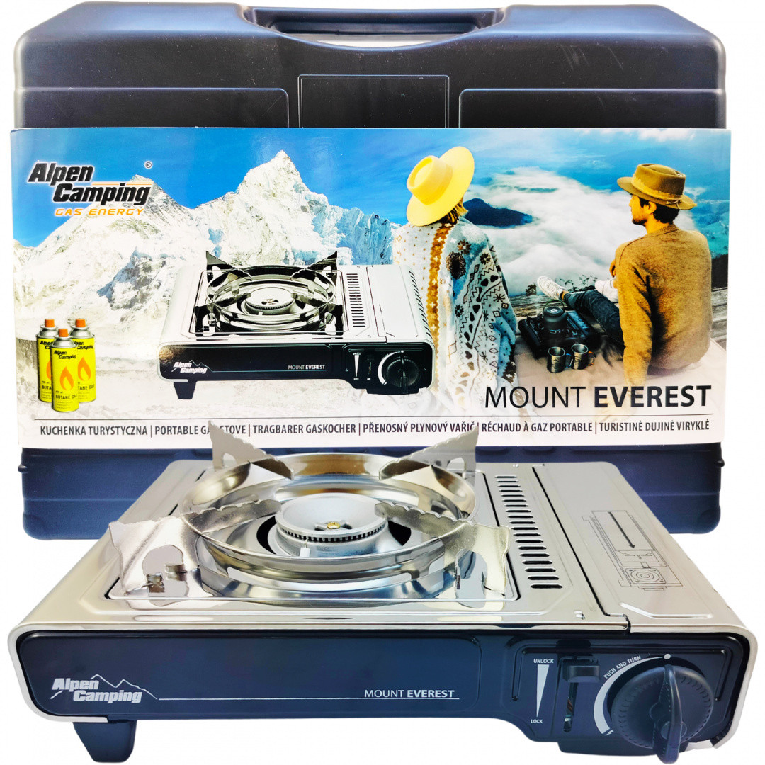 Туристична газова плита Alpen Camping Mount Everest 2200 W