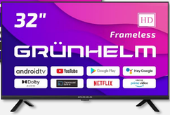 Телевізор GRUNHELM 32H500-GA11V T2 SMART TV,G7L Google android 11.0 | Dolby audio