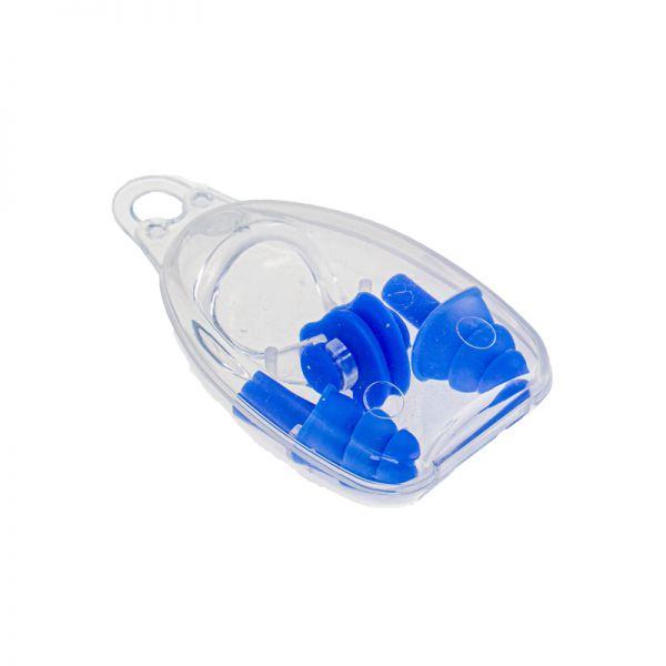 Комплект беруші + затискач для носа Marlin Swim Blue