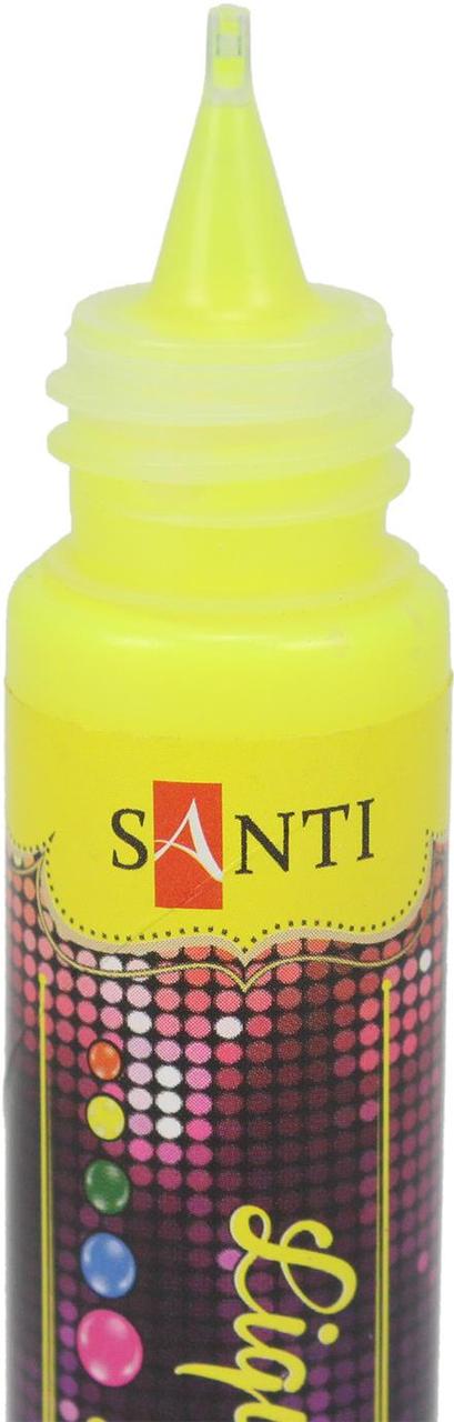 3D-гель "Santi""Liquidneon gel" №741236 жовтий(6) - фото 3 - id-p1699638169