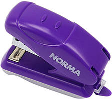 Степлер "Norma" №24/6 16арк 18мм №4052 міні, фіолетовий+антистеплер(12)