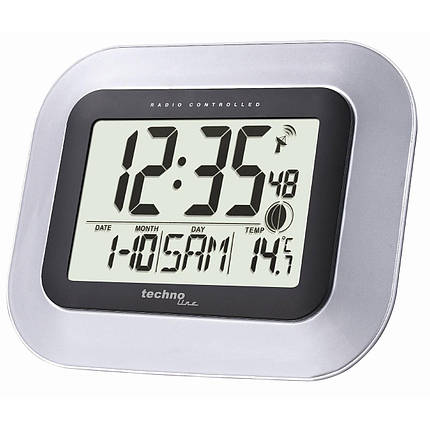 Годинники натиснені Technoline WS8005 Silver/Black (WS8005), фото 1