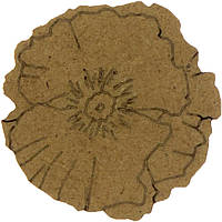 Квітка "Мак" 3х3см МДФ(10)