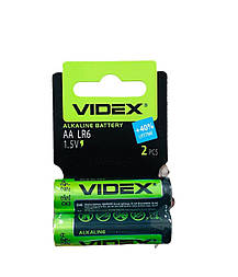 Батарейка Videx R6 AA 2 шт Alkaline Блістер
