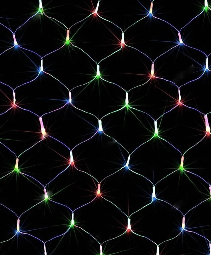 Гірлянда сітка 160 LED 2 м*1,5 м, Мультик-колір, фото 1