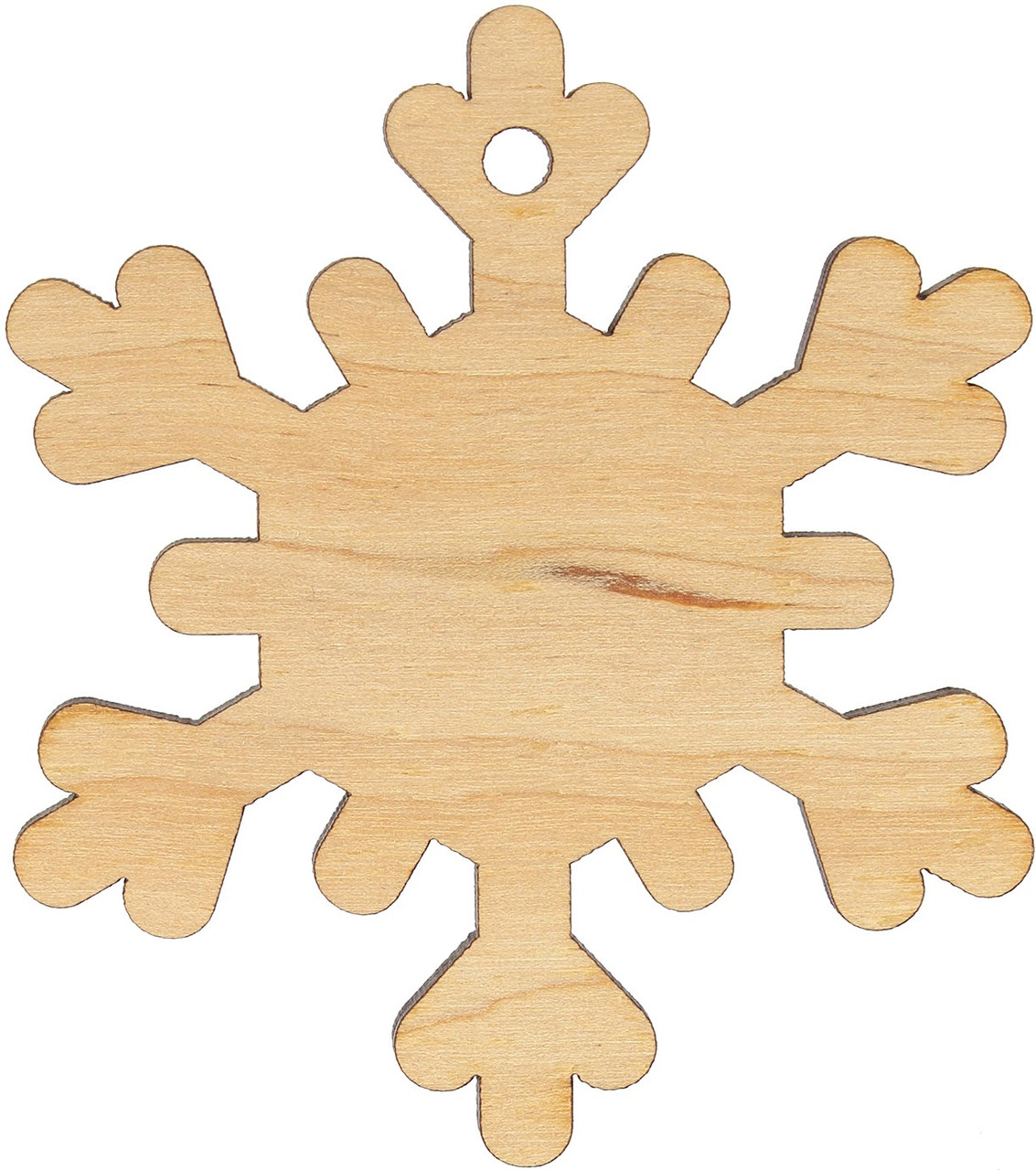 Сніжинка Сонечко 8см фанера, фото 1