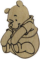 Ведмідь "Вінні Пух" 6х4см фанера(5)