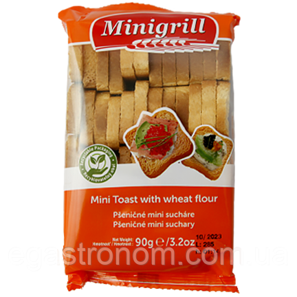 Сухарики міні Мінігрілл Minigrill mini 90g 20шт/ящ (Код: 00-00012978)