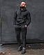 Зимовий спортивний костюм чоловічий на флісі з боковими смужками/лампасами, фото 3