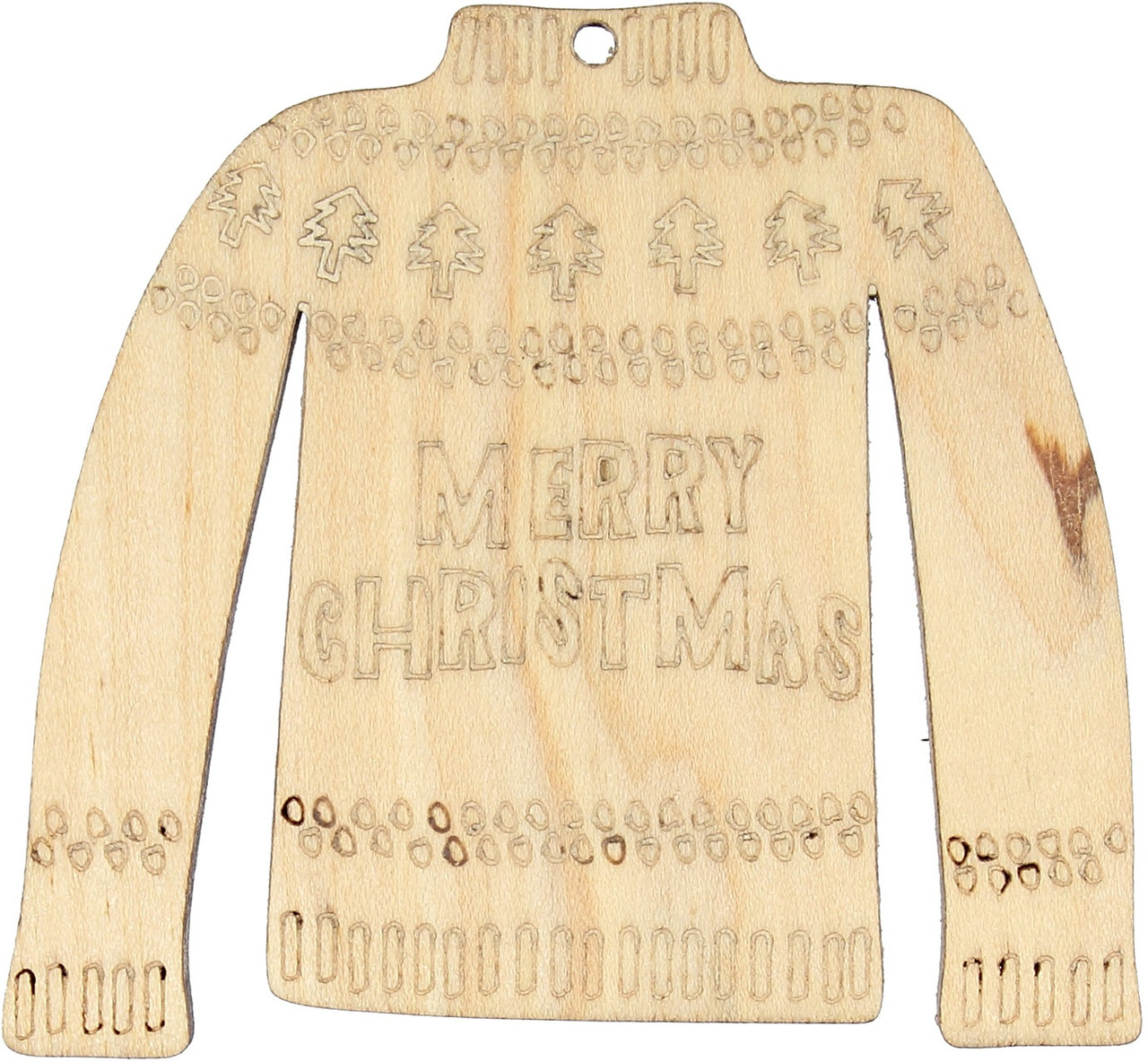 Світр "Merry Christmas" 6х6,5см фанера (5)