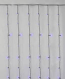 Гірлянда штора 400LED 6 м*1,5 м, Синій колір, фото 3