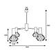 Люстра MSK Electric Diadem на чотири плафони NL 22152-4 BK, фото 5
