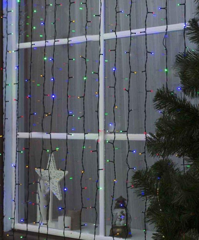 Гірлянда штора 400LED 6 м*1,5 м, Муйтик колір, фото 1