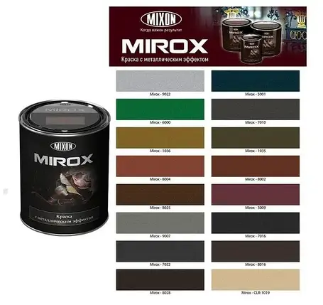 Фарба з металевим ефектом Mixon Mirox №1019 0.75л, фото 2