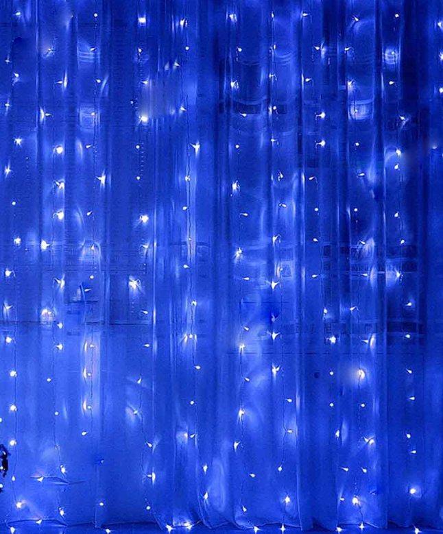 Гірлянда штора 120 LED 1.8 м*1.2 м, Синій колір
