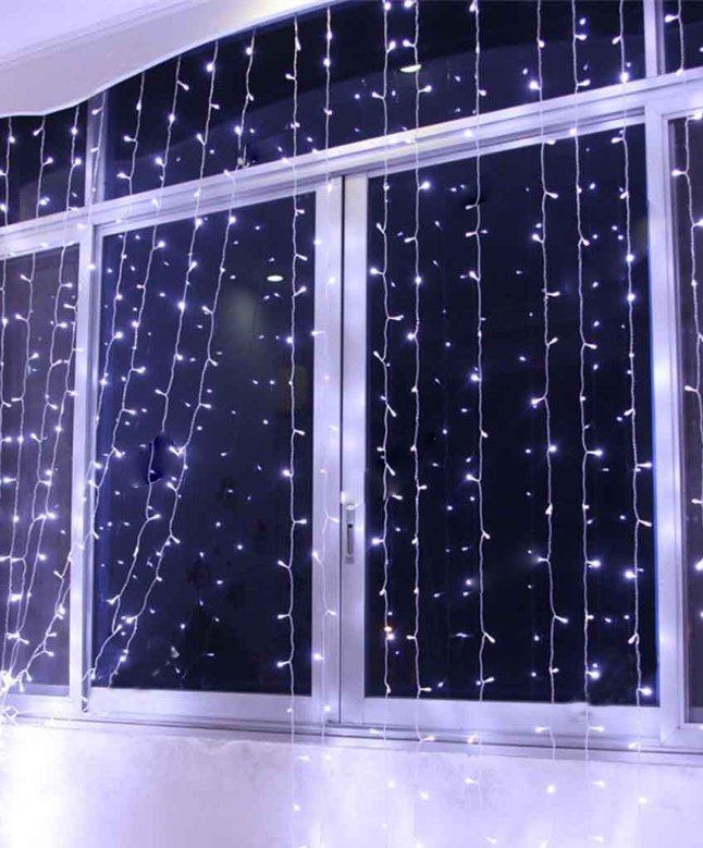 Гірлянда штора 240 LED 3 м*1,5 м, Білий колір