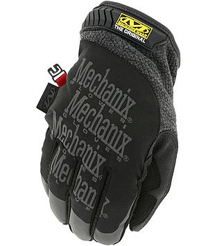 Зимові тактичні військові SoftShell рукавиці зсу чорні Mechanix з сенсорними пальцями ColdWork ORIGINAL L