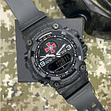 Тактичний багатофункціональний годинник Patriot 001 Black ЗСУ Tactic UA + Коробка, фото 7