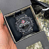 Тактичний багатофункціональний годинник Patriot 001 Black ЗСУ Tactic UA + Коробка, фото 5