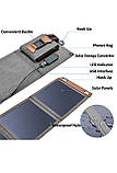 14W сонячна портативна зарядка USB Solar 14W, фото 3