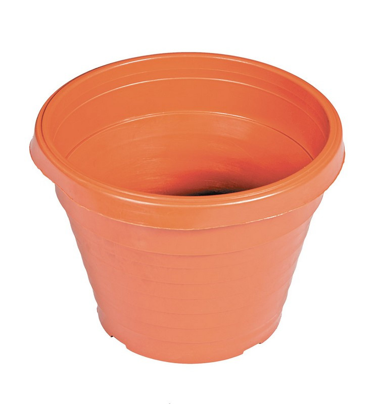 Горщик квітковий ГОСПОДАР Ø12 см без піддона коричневий 92-8003, фото 1